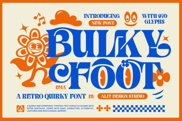 Bulky Foot: A Bold Typographic Statement