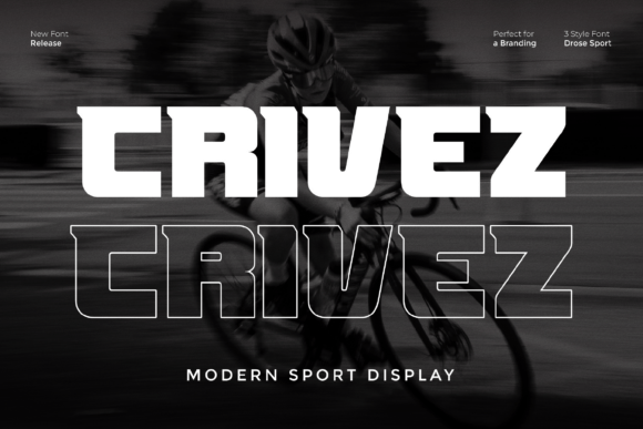 Crivez: Push the Limits of Speed and Power with a Modern Sport Display Font