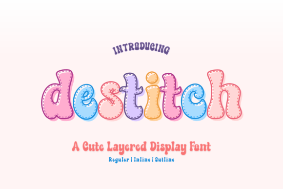 Destitch: A Playful Font for Creative Expression