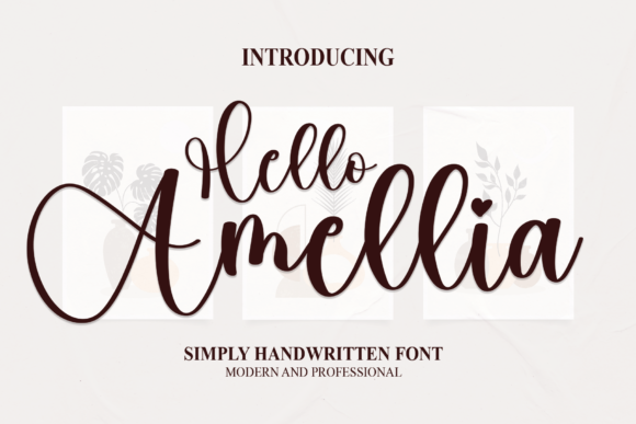Discovering the Magic of Hello Amellia: A Script Font for Creative Expression