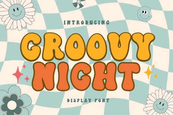 Groovy Night Font: A Retro Horror Vibe for Your Design Projects