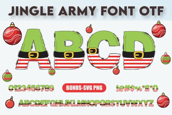 Jingle Army Font Adds Festive Flair to Holiday Projects