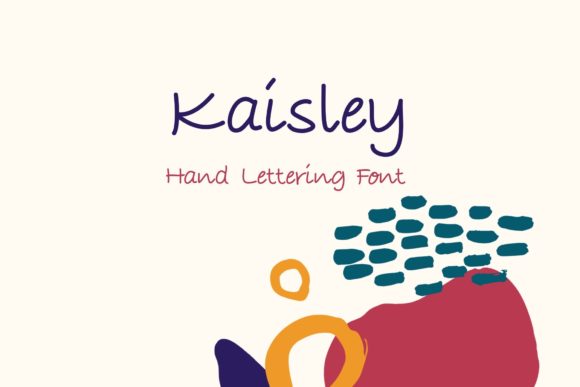 Kaisley: A Handwritten Font for Chalkboard Quotes and Teaching Materials