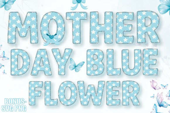 Mother Day Blue Flower: A Heartfelt Design for Every Mom