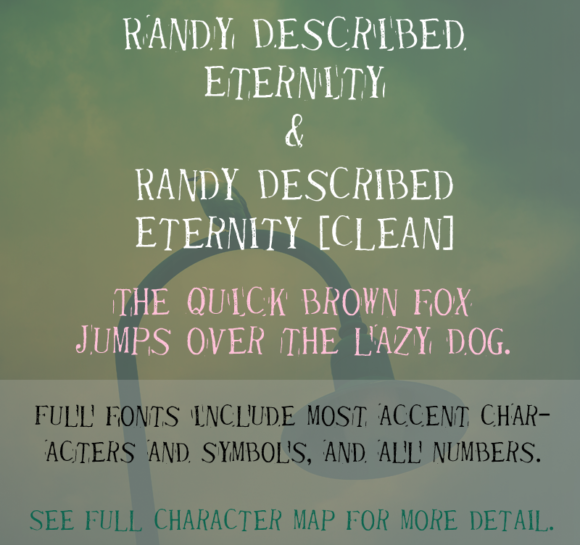 Randy Described Eternity: A Font Born from Creativity and Nostalgia
