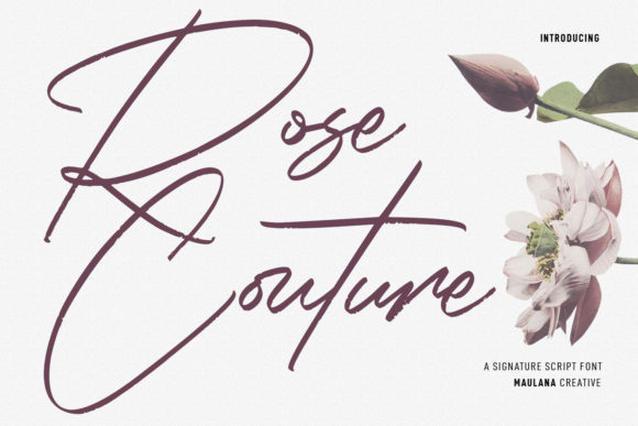 Rose Couture: A Bold Statement in Typography