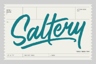 Saltery: A Modern Brush Font for Creative Expression