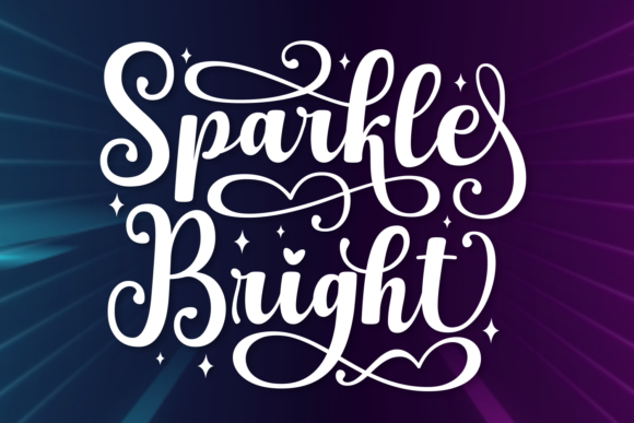 Sparkle Bright: A Stylish Script Font for Modern Design