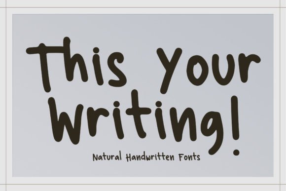 This Your Writing
