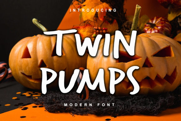 Twin Pumps: A Simple and Relaxed Display Font